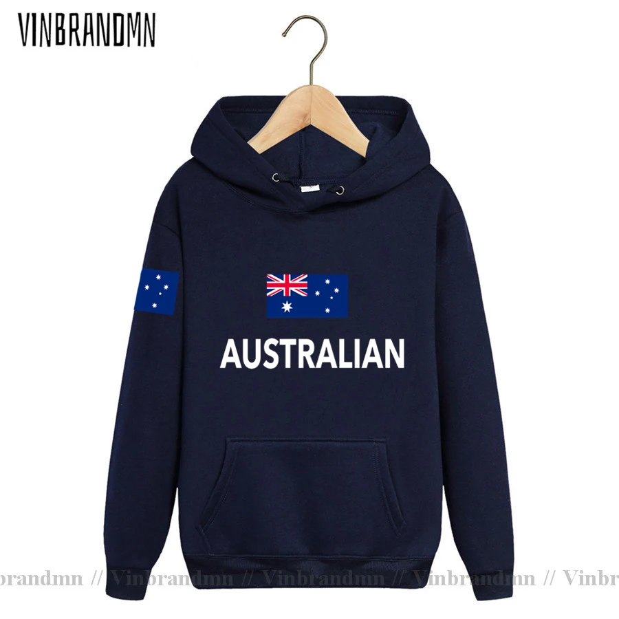 Winter Clothing Australia - オーストラリアパーカー男性クラシックスウェットシャツ新ファッションストリート服ジャージトラックスーツ国家チームデザインオーストラリア人旗 AU
