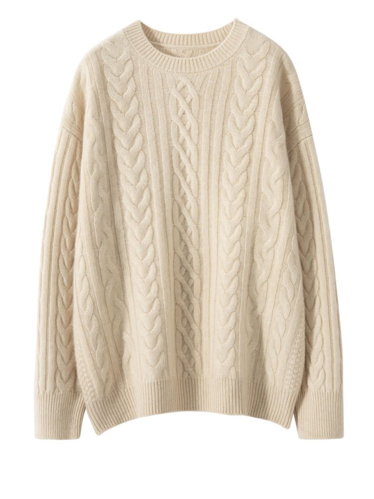 Winter Clothing Factory Outlet - 女性 100% カシミヤプルオーバーセーターニットウェア服秋冬ソフト厚いジャンパーカジュアルルーズブラウス女性ケーブルニットトップス