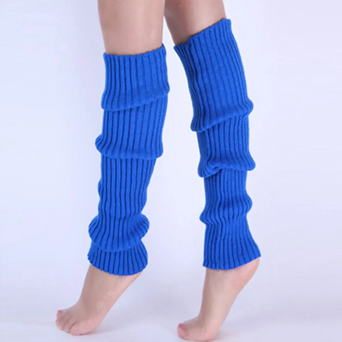 Winter Clothing Leg Warmers - 暖かいニットレッグウォーマー女性用ニーハイリブソックス快適な冬のストッキングファッションレッグウェア衣類