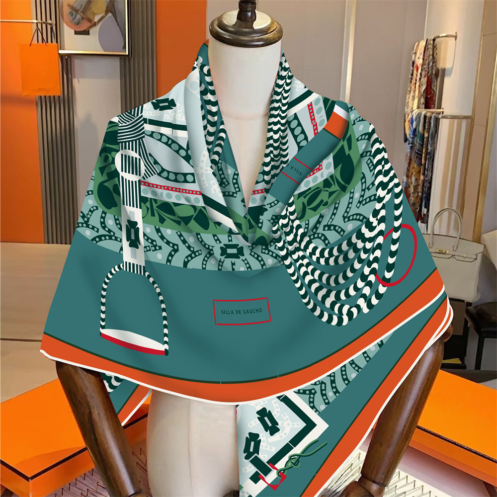 シルクカシミヤスカーフ女性手動手巻きショール馬サドルスクエア - Cashmere Scarf Wrap のレビューと価格