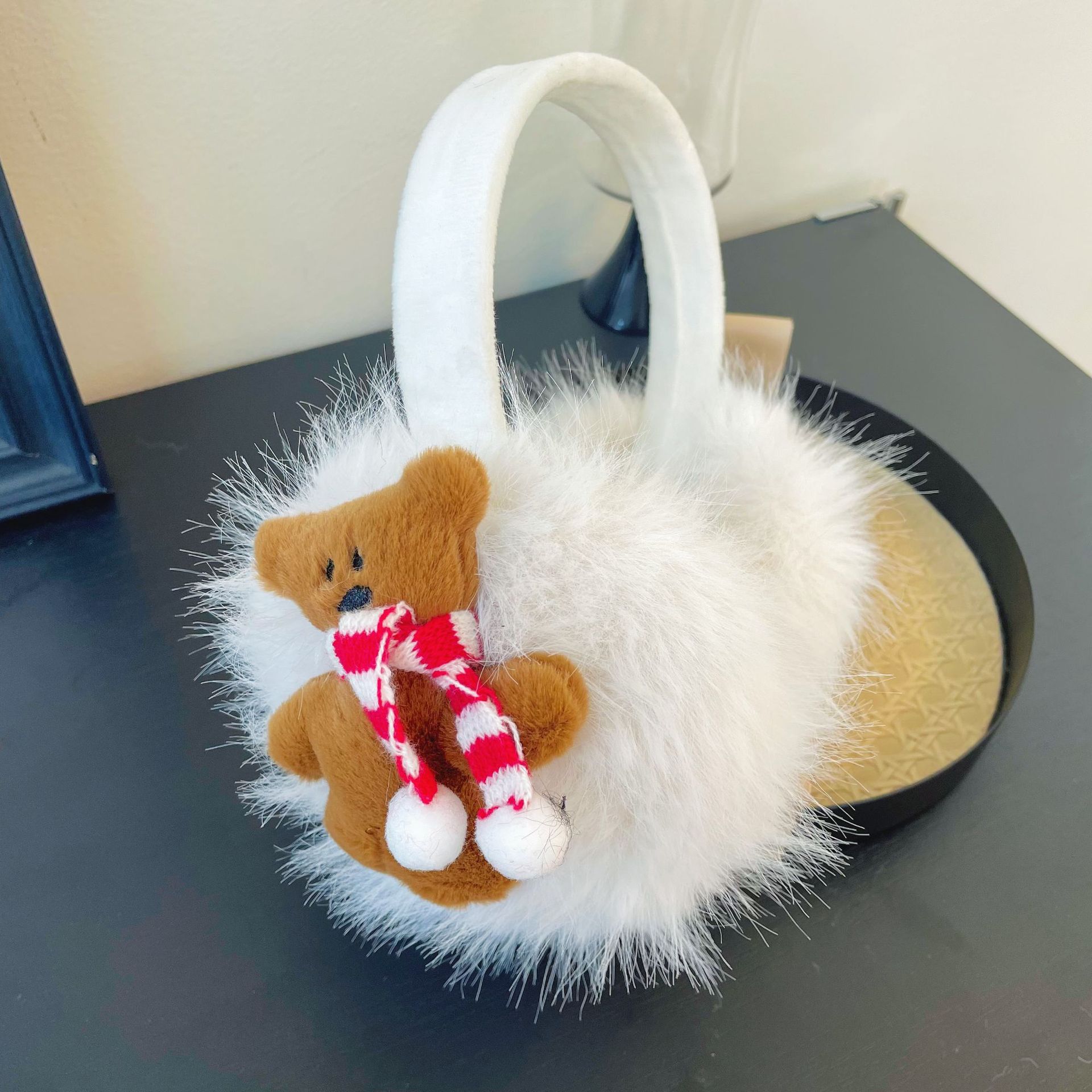 2025年新作 クマ耳当て かわいいぬいぐるみ風 クマ耳当て - Winter Clothing Earmuffs のレビューと価格