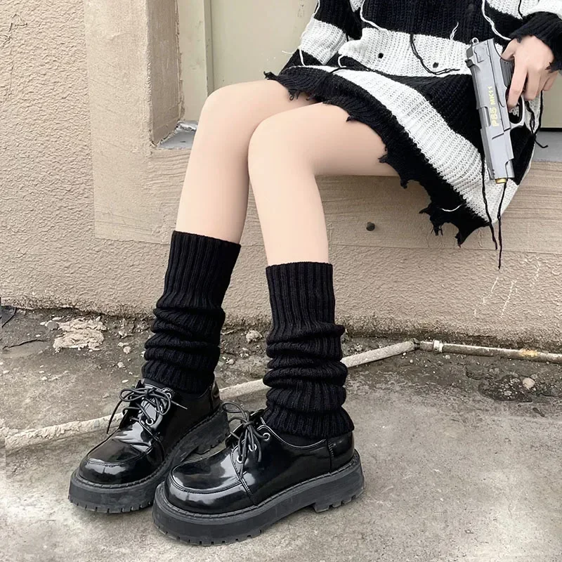 40-75 センチメートル長さのウールニットレッグウォーマー - Winter Clothing Leg Warmers のレビューと価格