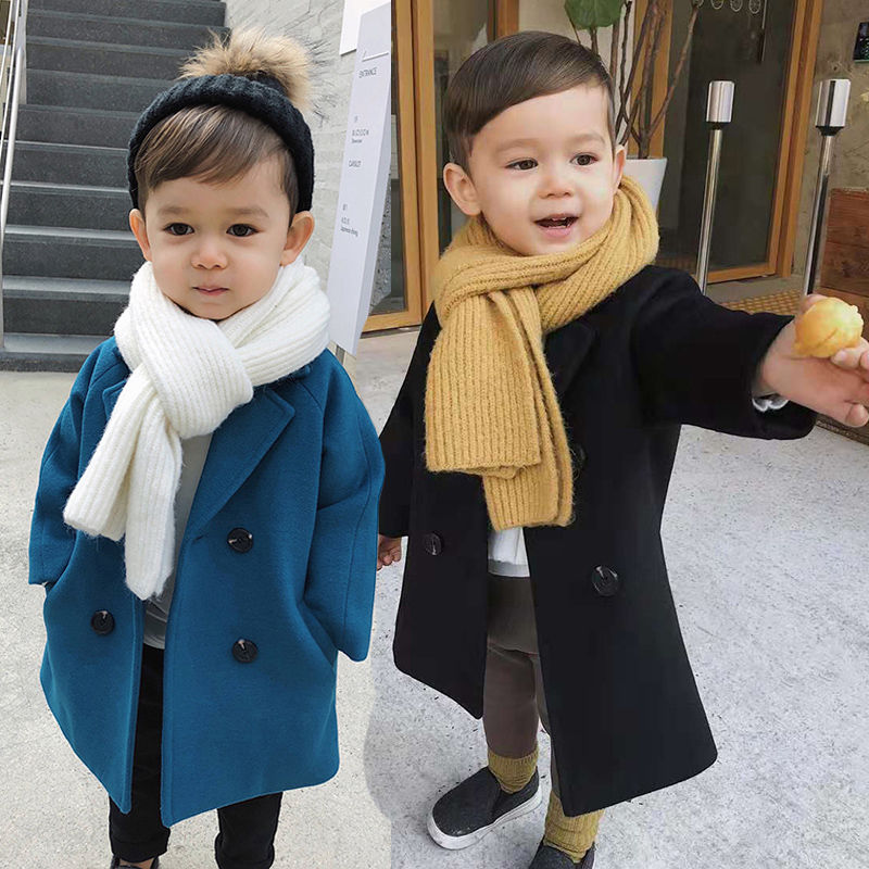 子供用ラペル付きダブルブレストトレンチコート,男の子と女の子 - Winter Clothing Toddler のレビューと価格
