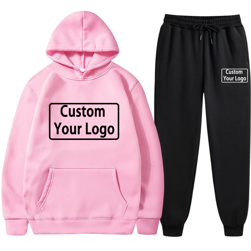 ロゴプリントカスタマイズ可能なフーディーとスウェットパンツセ - Winter Clothing For Woman のレビューと価格