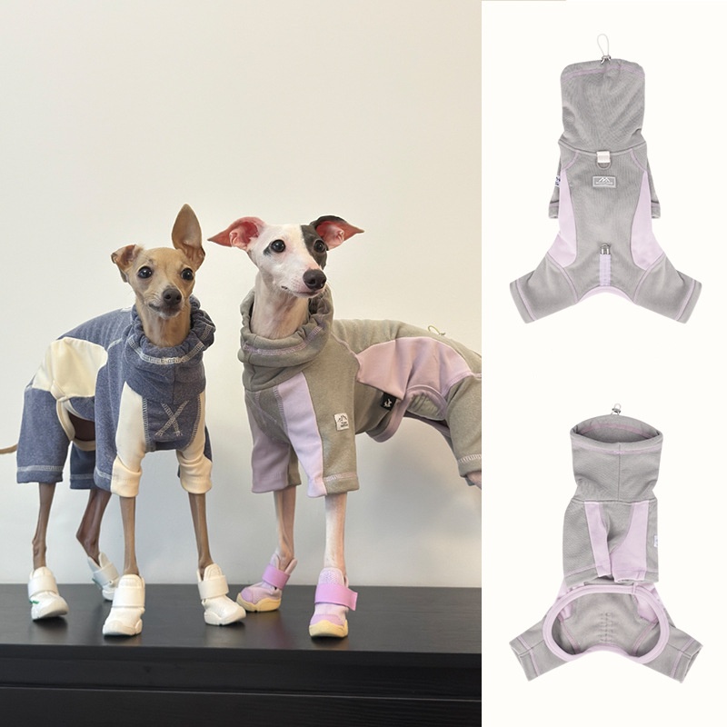 秋と冬用の犬服 スポーティな四本足ベースレイヤー 犬用ワンジ - Winter Clothing Leg Warmers のレビューと価格