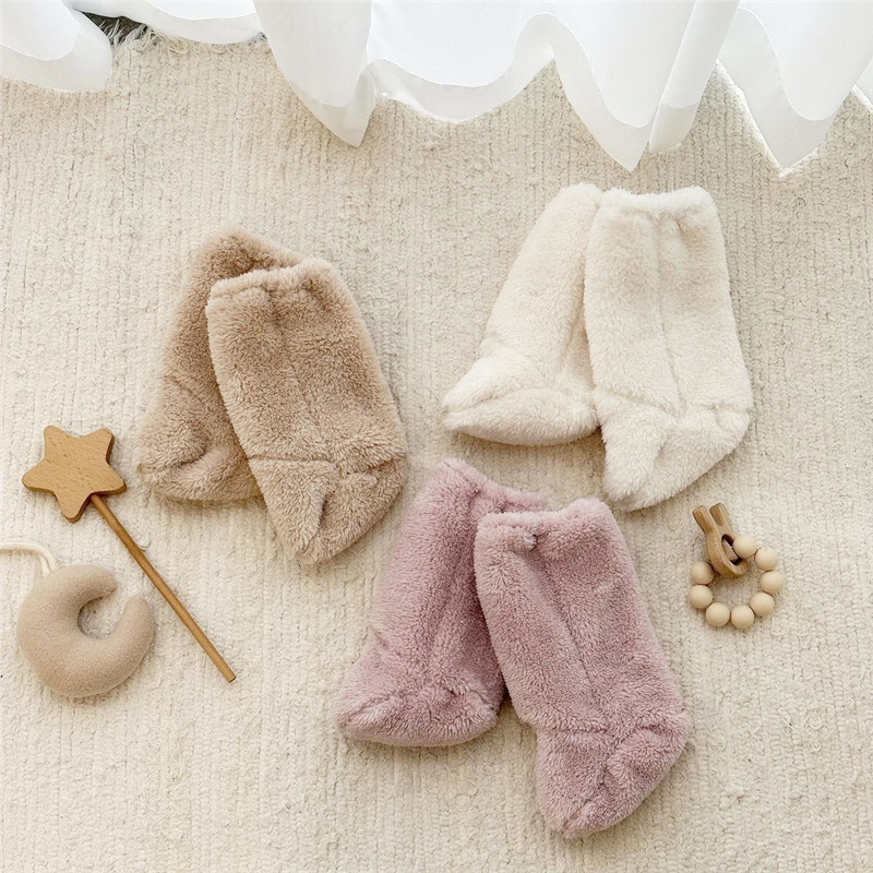 暖かい冬のベビーソックスコーラルフリースソックス幼児男の子女 - Winter Clothing Baby Girl のレビューと価格