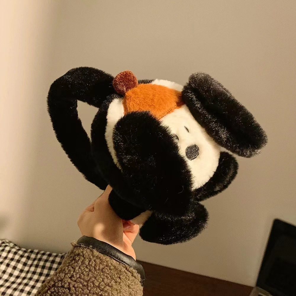 かわいい漫画子犬イヤーマフ冬防風ぬいぐるみ女性女の子イヤーマ - Winter Clothing Earmuffs のレビューと価格