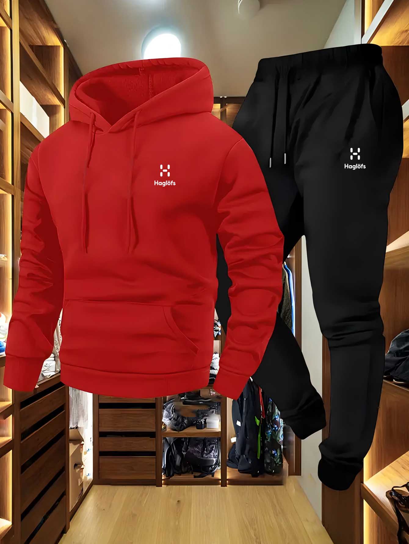 柔らかく快適な生地のメンズ秋冬カジュアルツーピースフーディス - Winter Clothes のレビューと価格