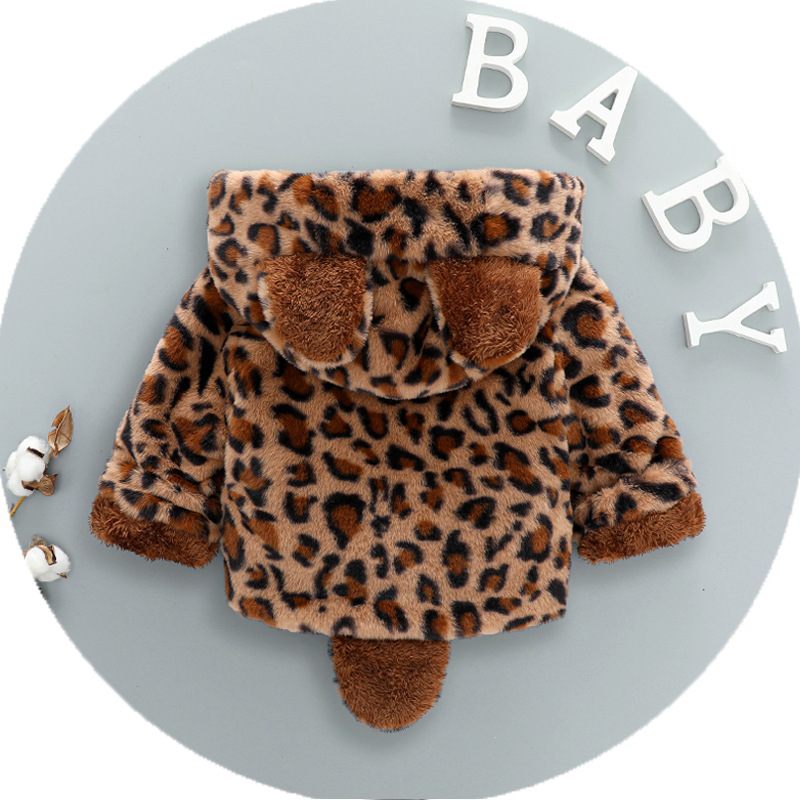 赤ちゃんのためのぬいぐるみのジャケット,ヒョウ柄,クリスマス - Winter Clothing Baby Girl のレビューと価格