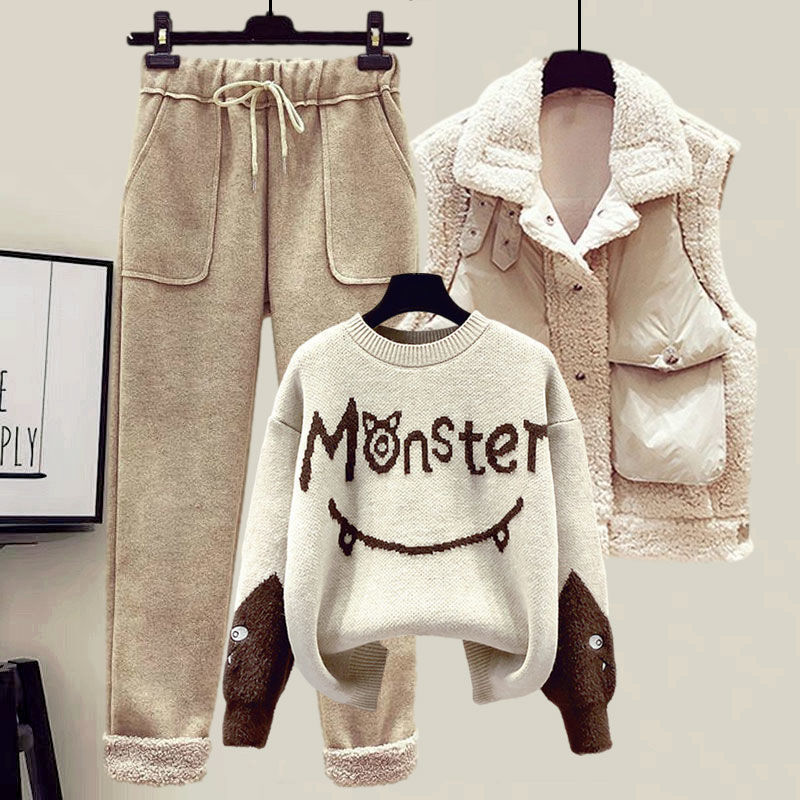 2024 冬の新カシミヤベストコート刺繍ニットセーターカジュ - Winter Clothing Sale のレビューと価格
