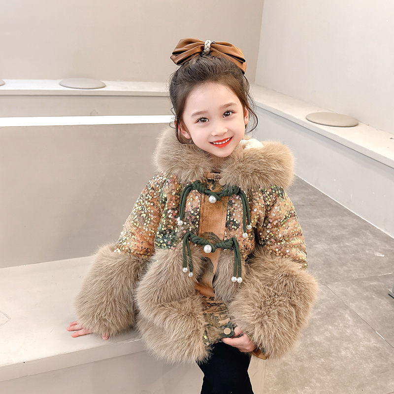 冬暖かいジャケット新年綿コートかわいい女の子ジャケットベビー - Winter Clothing Toddler のレビューと価格