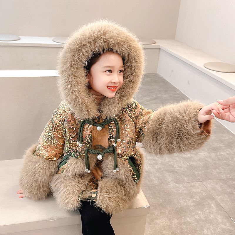 冬暖かいジャケット新年綿コートかわいい女の子ジャケットベビー - Winter Clothing Toddler のレビューと価格