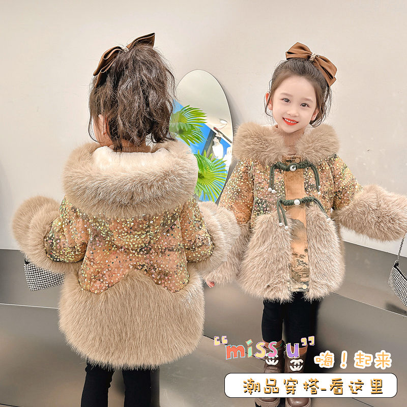 冬暖かいジャケット新年綿コートかわいい女の子ジャケットベビー - Winter Clothing Toddler のレビューと価格
