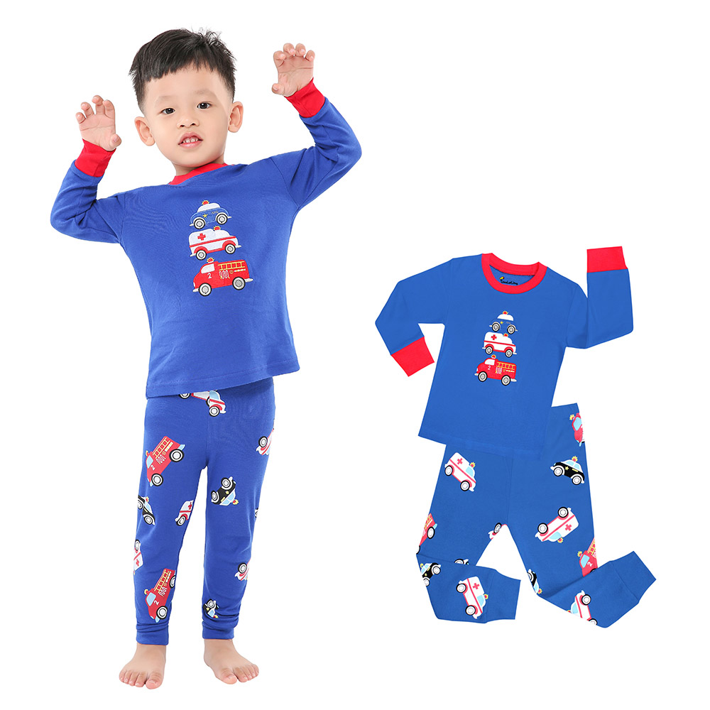 子供用コットンパジャマセット,2〜8歳の子供用パジャマ,2ユ - Winter Clothing Toddler のレビューと価格