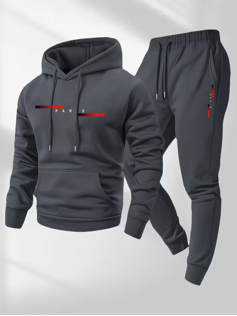 メンズベストセラー トレンドレタープリントセット ツーピース - Winter Clothing Outdoor のレビューと価格