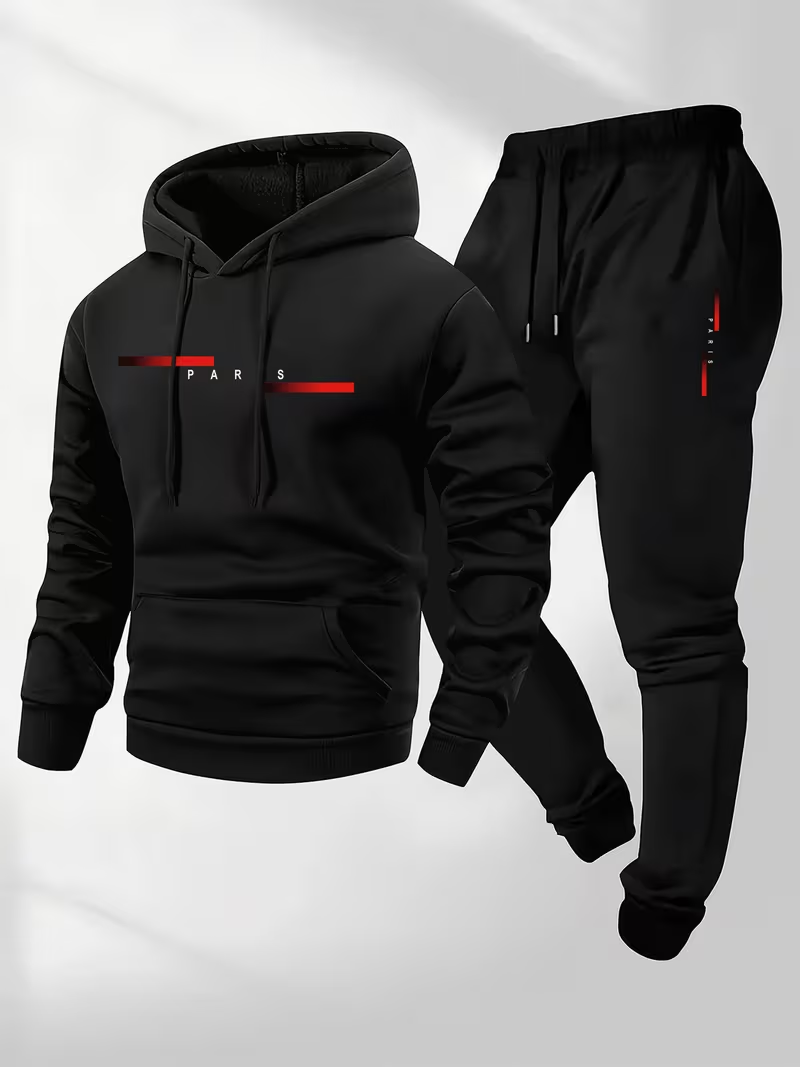メンズベストセラー トレンドレタープリントセット ツーピース - Winter Clothing Outdoor のレビューと価格