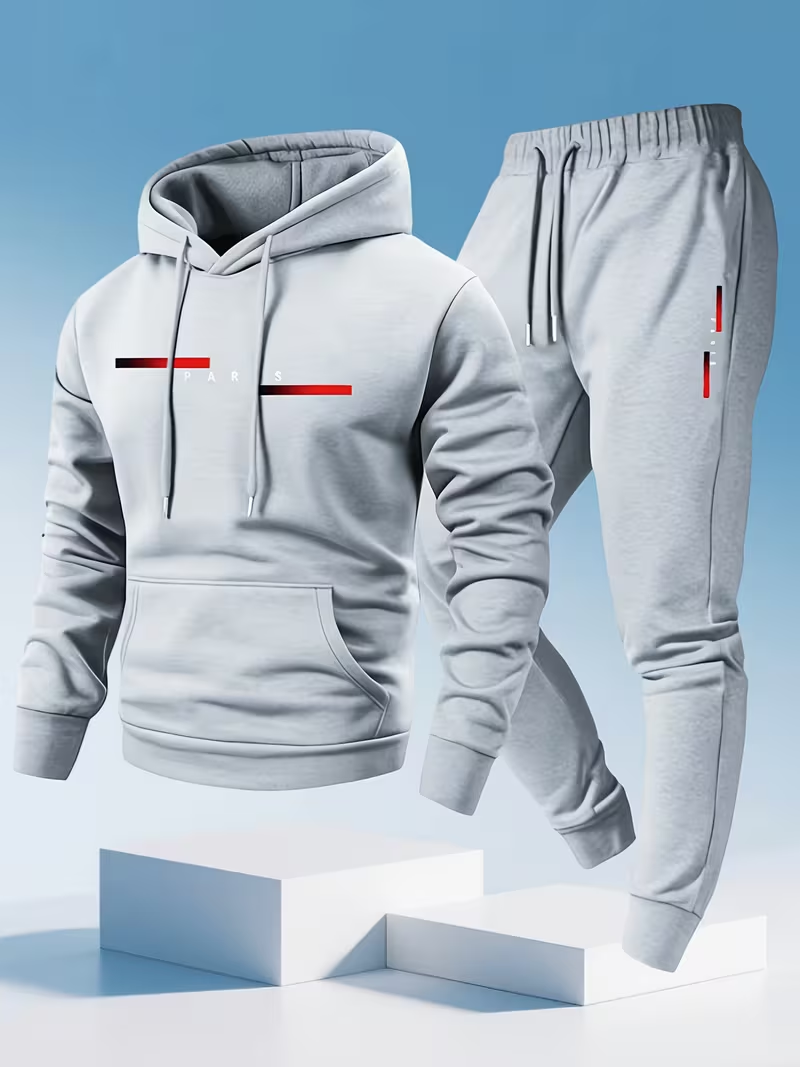 メンズベストセラー トレンドレタープリントセット ツーピース - Winter Clothing Outdoor のレビューと価格