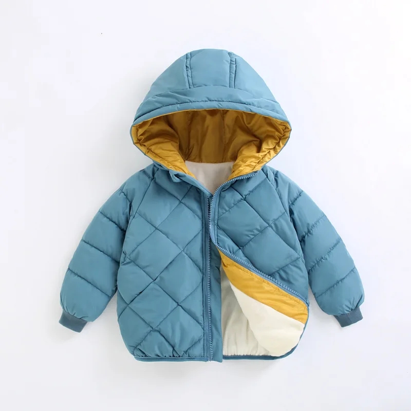 カジュアルベビーガールズ冬服キッズライトダウンコートフード付 - Winter Clothing Toddler のレビューと価格