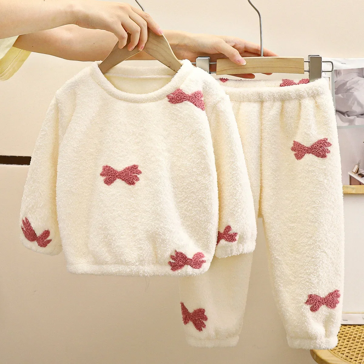 男の子と女の子のためのフリースのパジャマ,暖かくてかわいい, - Winter Clothing Baby Girl のレビューと価格