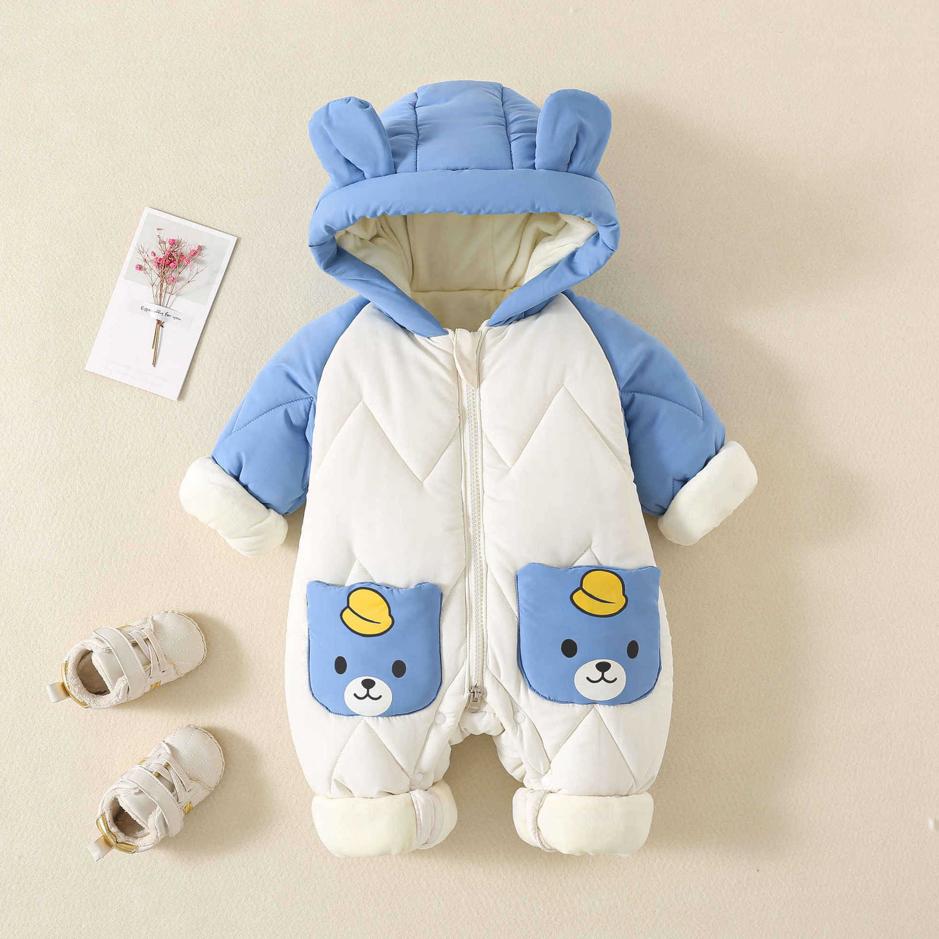 冬用ベビーアウターウェア、ファー裏地付き暖かい幼児用ロンパー - Winter Clothing Toddler のレビューと価格