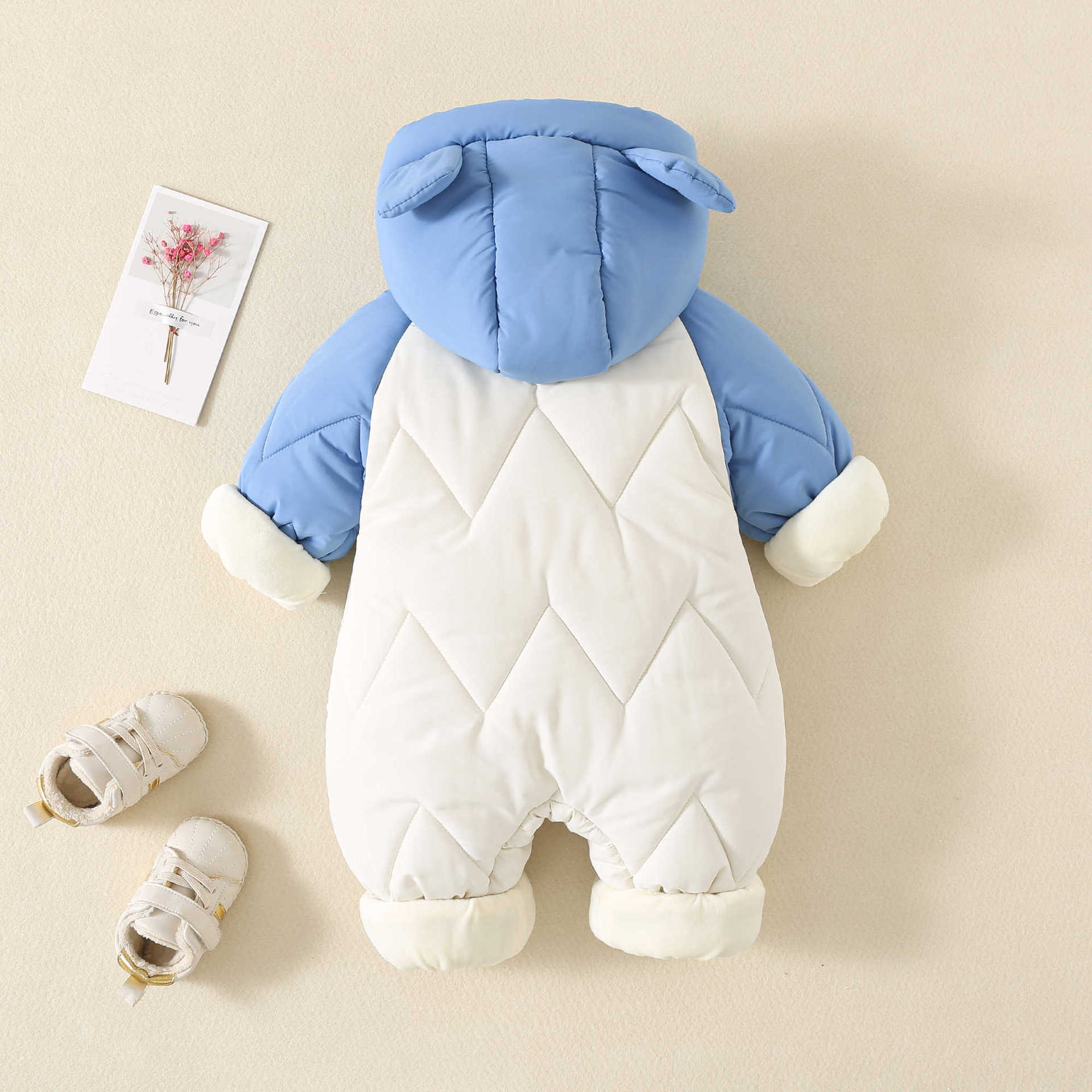 冬用ベビーアウターウェア、ファー裏地付き暖かい幼児用ロンパー - Winter Clothing Toddler のレビューと価格