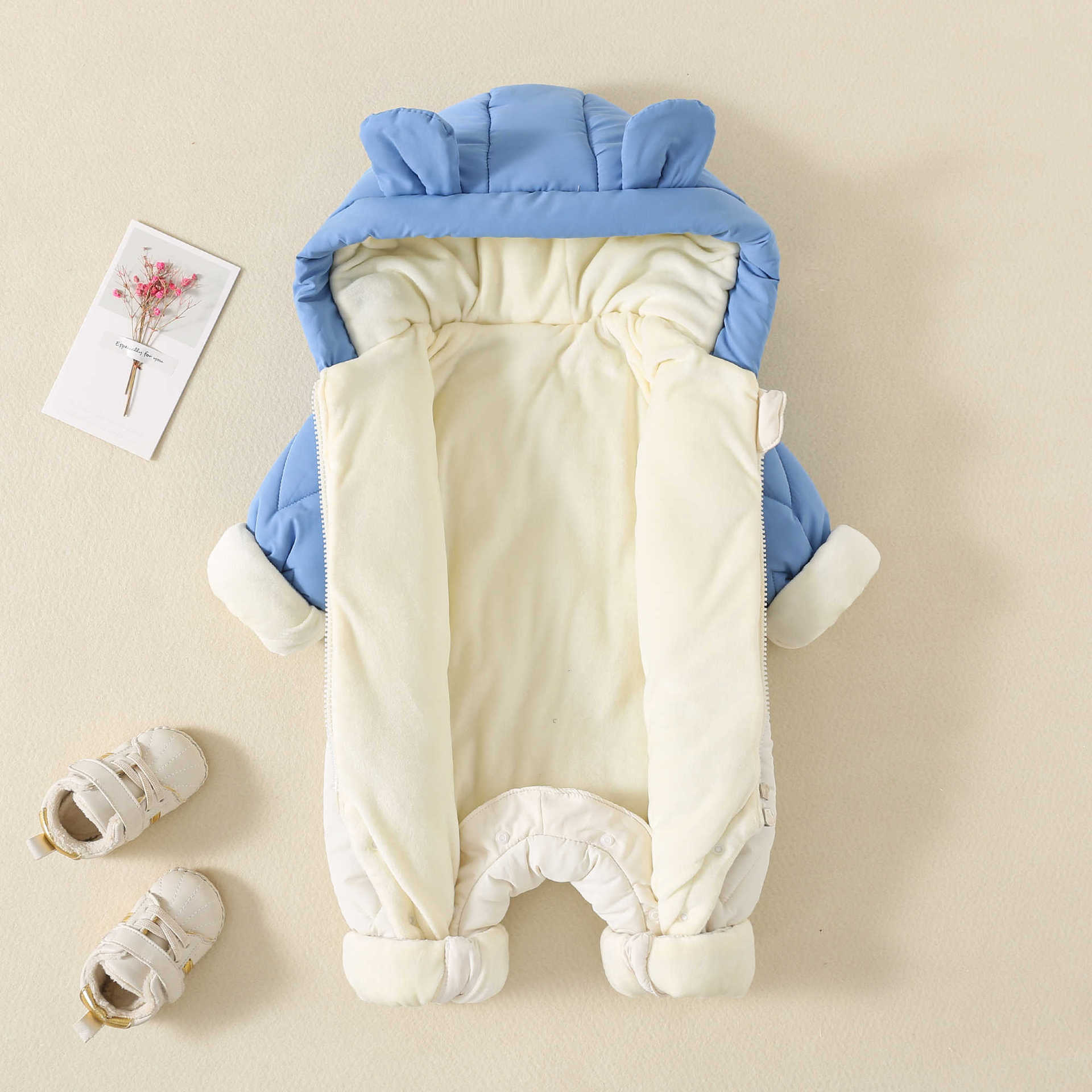冬用ベビーアウターウェア、ファー裏地付き暖かい幼児用ロンパー - Winter Clothing Toddler のレビューと価格