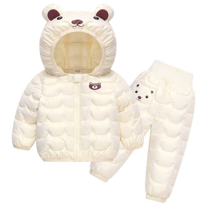 秋冬子供服 ベビーコットンジャケット パンツ 厚手子供服セッ - Winter Clothing Baby Girl のレビューと価格