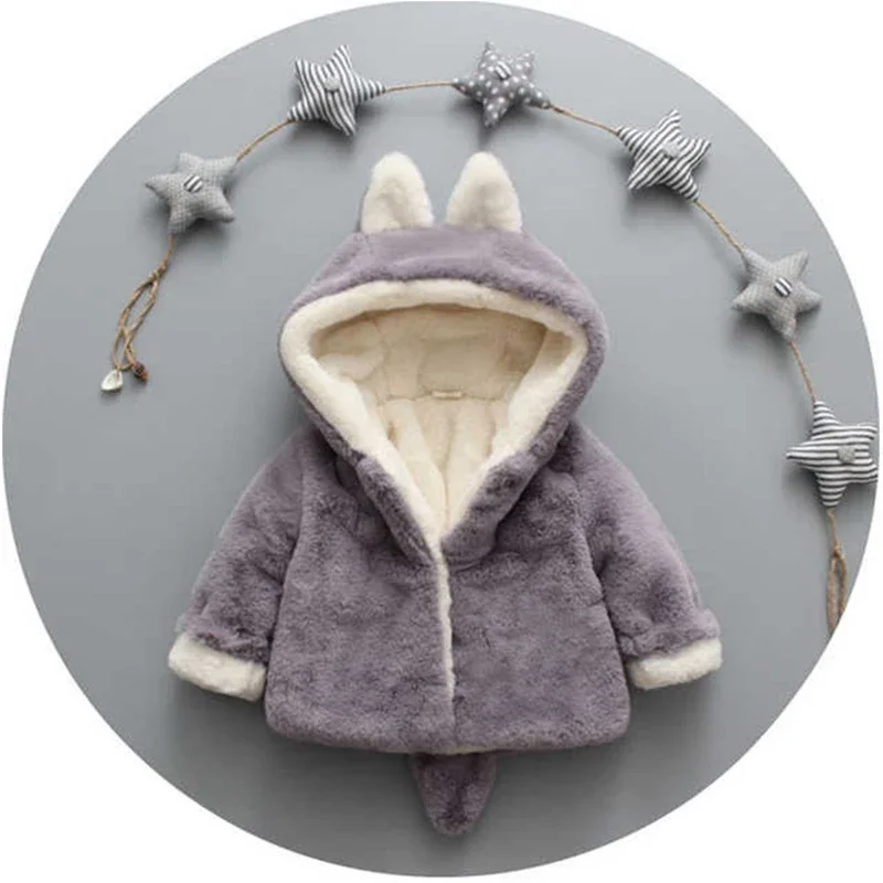 かわいい猫の耳が付いたベビージャケット,小さな女の子のための - Winter Clothing Toddler のレビューと価格