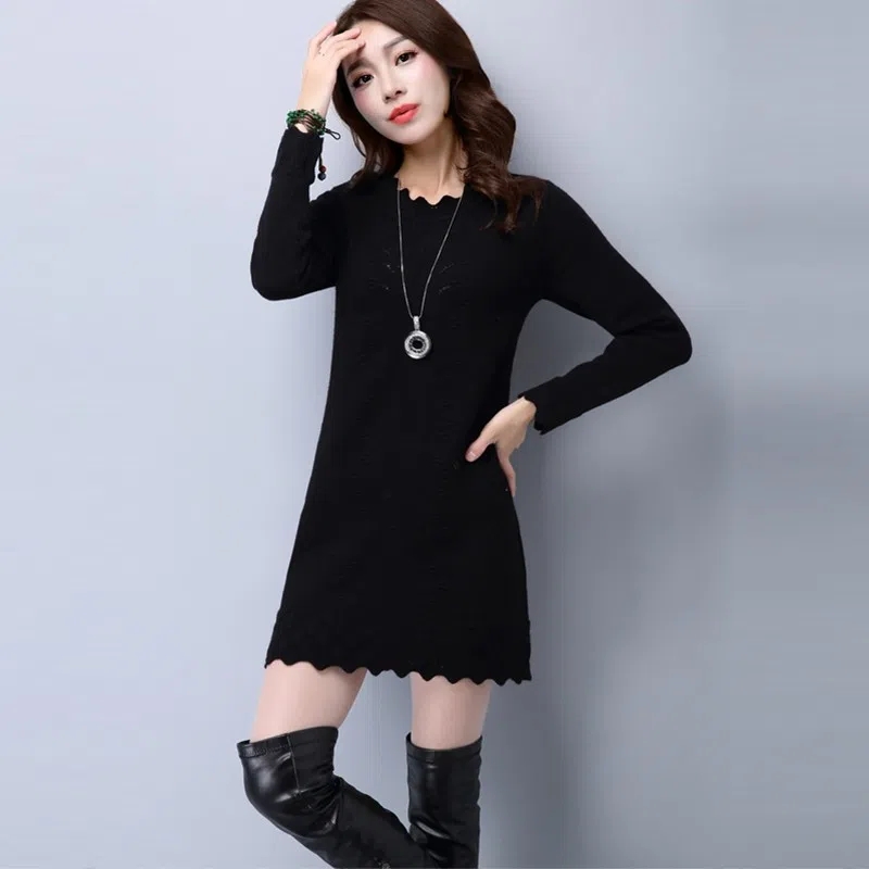 女性用長袖ニットセーター,婦人服,セーター,長袖,秋,冬,ニ - Winter Clothing Factory Outlet のレビューと価格