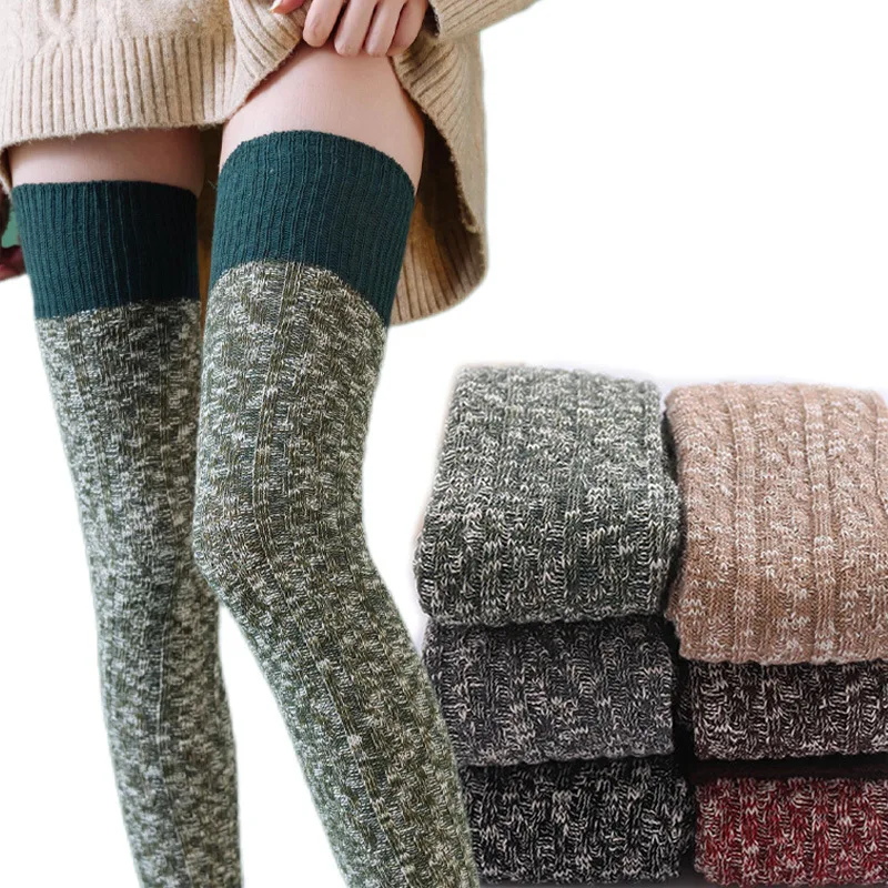 レディースストッキング 暖かい冬用 女性用 女の子用 黒 ロ - Winter Clothing Leg Warmers のレビューと価格