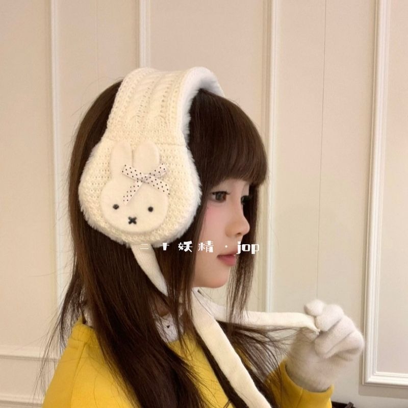 かわいいミッフィーのニット製イヤーマフ（女性用）– 暖かい冬 - Winter Clothing Earmuffs のレビューと価格
