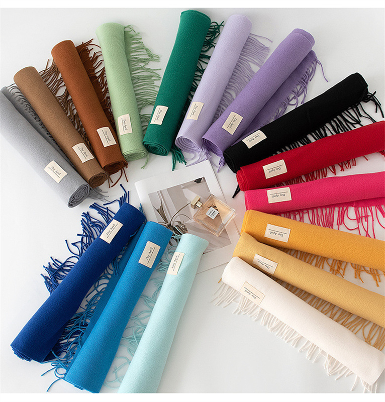 2024 秋のスカーフ女性のためのロング暖かいカシミヤスカー - Cashmere Scarf Wrap のレビューと価格