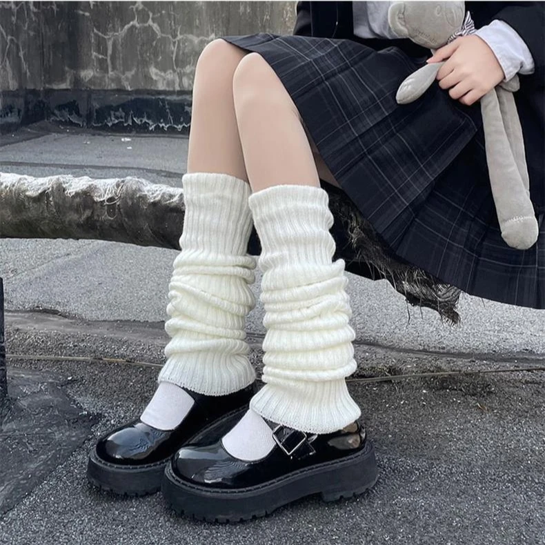 42/52/72 センチメートルレッグウォーマーロリータ靴下 - Winter Clothing Leg Warmers のレビューと価格