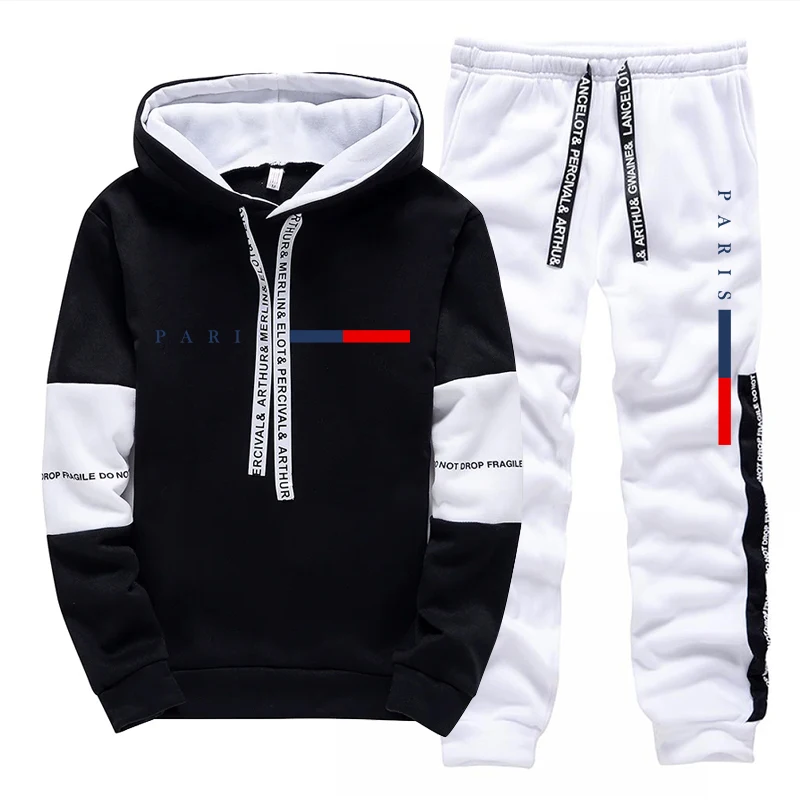 メンズセット/パーカー/パンツ パリファッション 秋冬 カジ - Winter Clothing Outdoor のレビューと価格