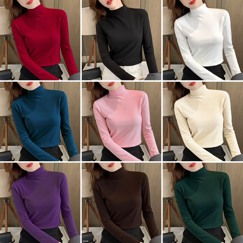 2025年 女性用 クラシック 韓国風 長袖トップス レディ - Winter Clothing Factory Outlet のレビューと価格