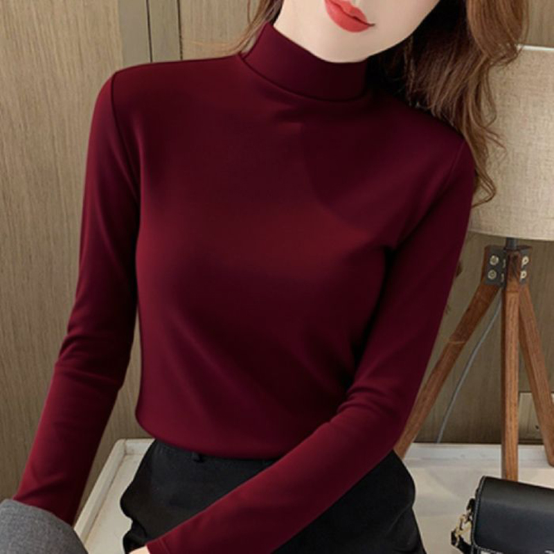 2025年 女性用 クラシック 韓国風 長袖トップス レディ - Winter Clothing Factory Outlet のレビューと価格